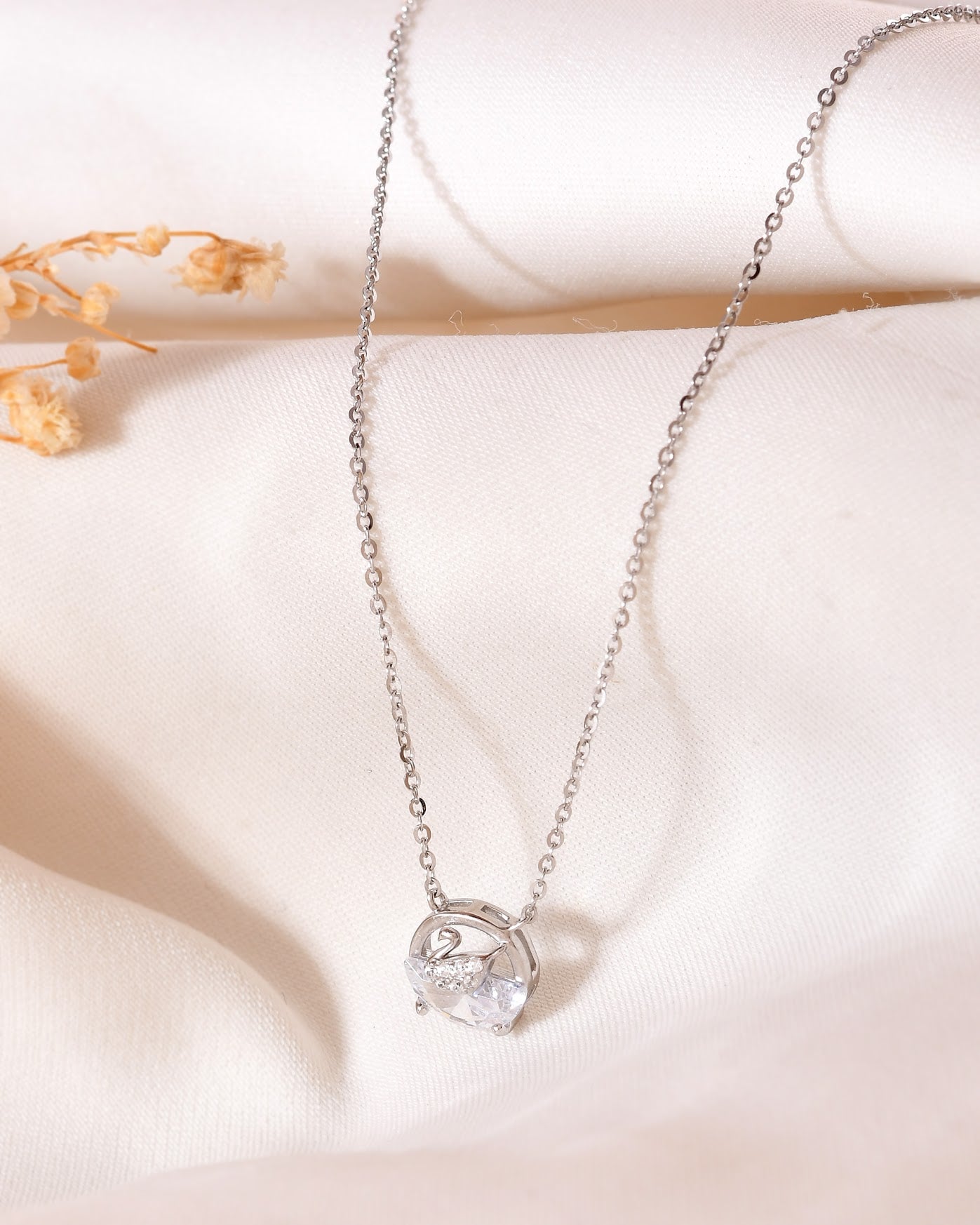Swan Pendant Necklace