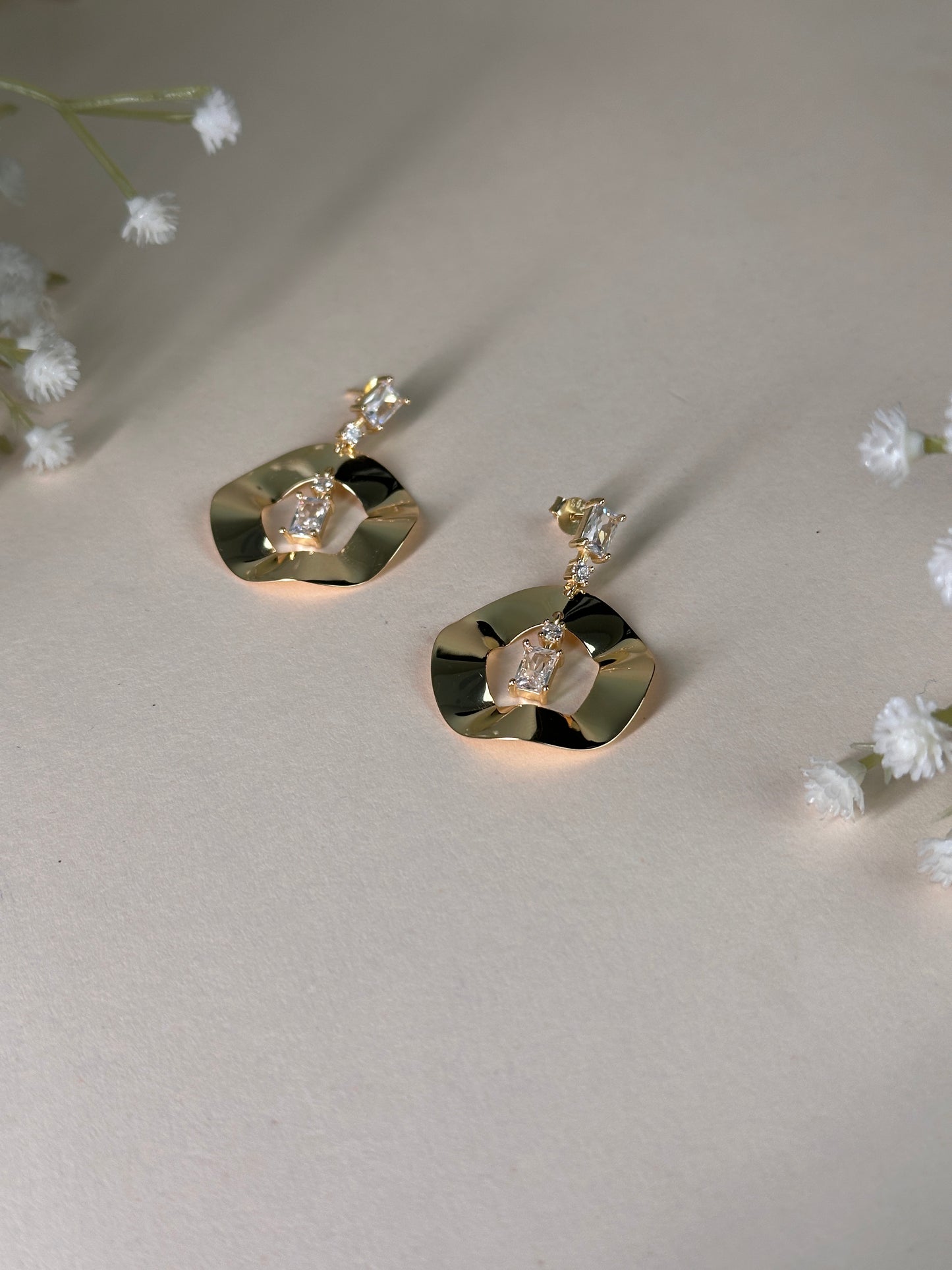 Contemporary Geometric Drop Earrings