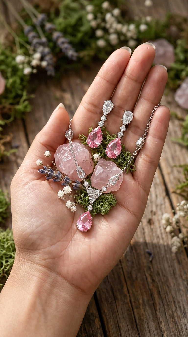 Blush Heart Elegance Jewellery Set