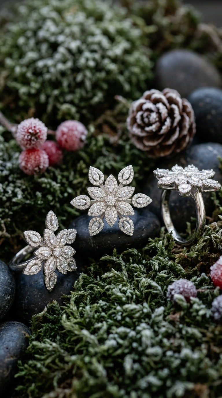 Snowflake Bloom Statement Ring
