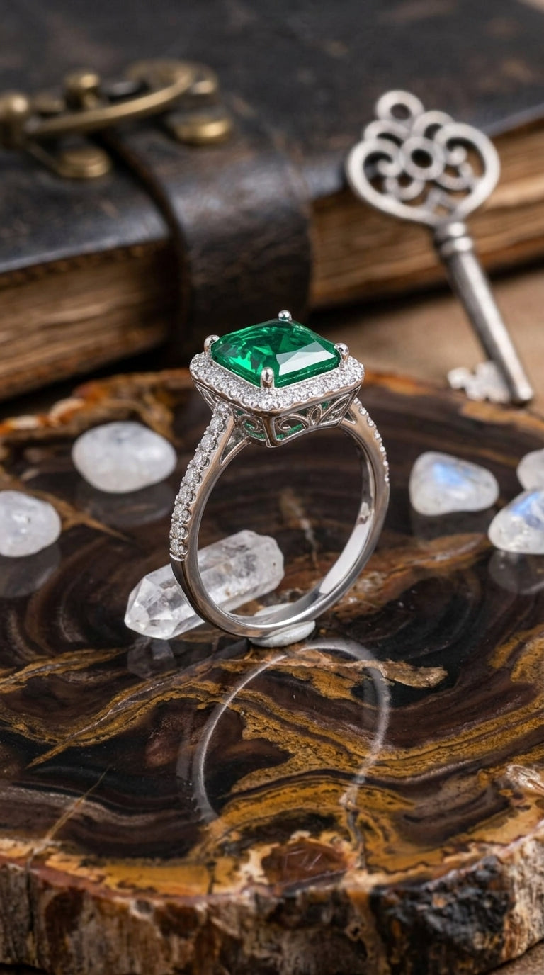 Emerald Grace Engagement Ring