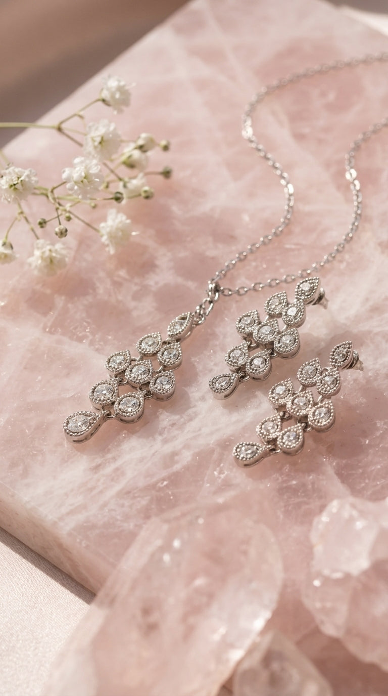 Floral Cascade Jewellery Set