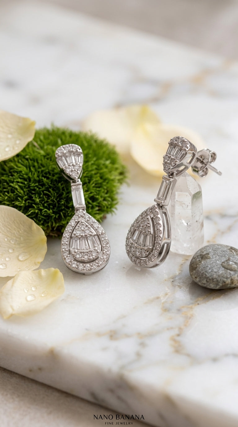 Regal Teardrop Drop Earrings