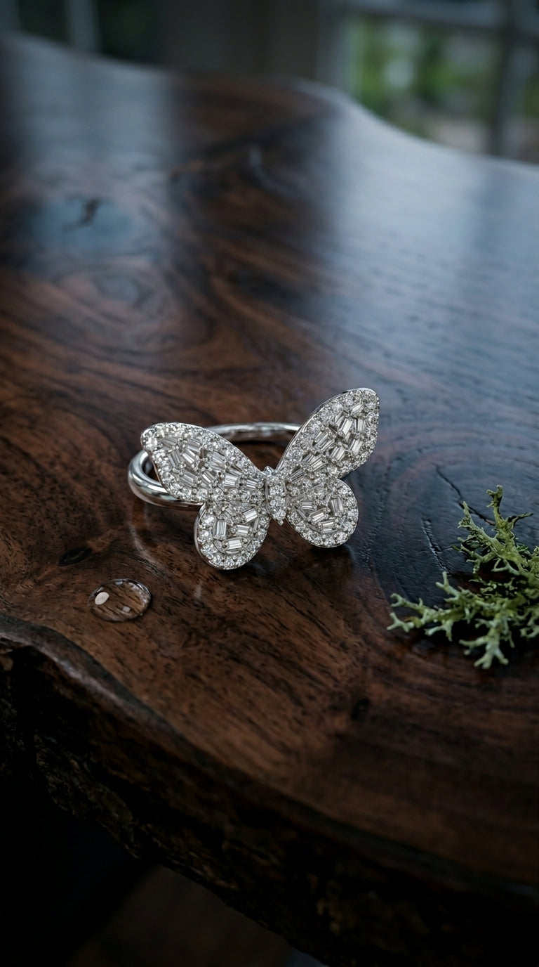 Fluttering Butterfly Ring