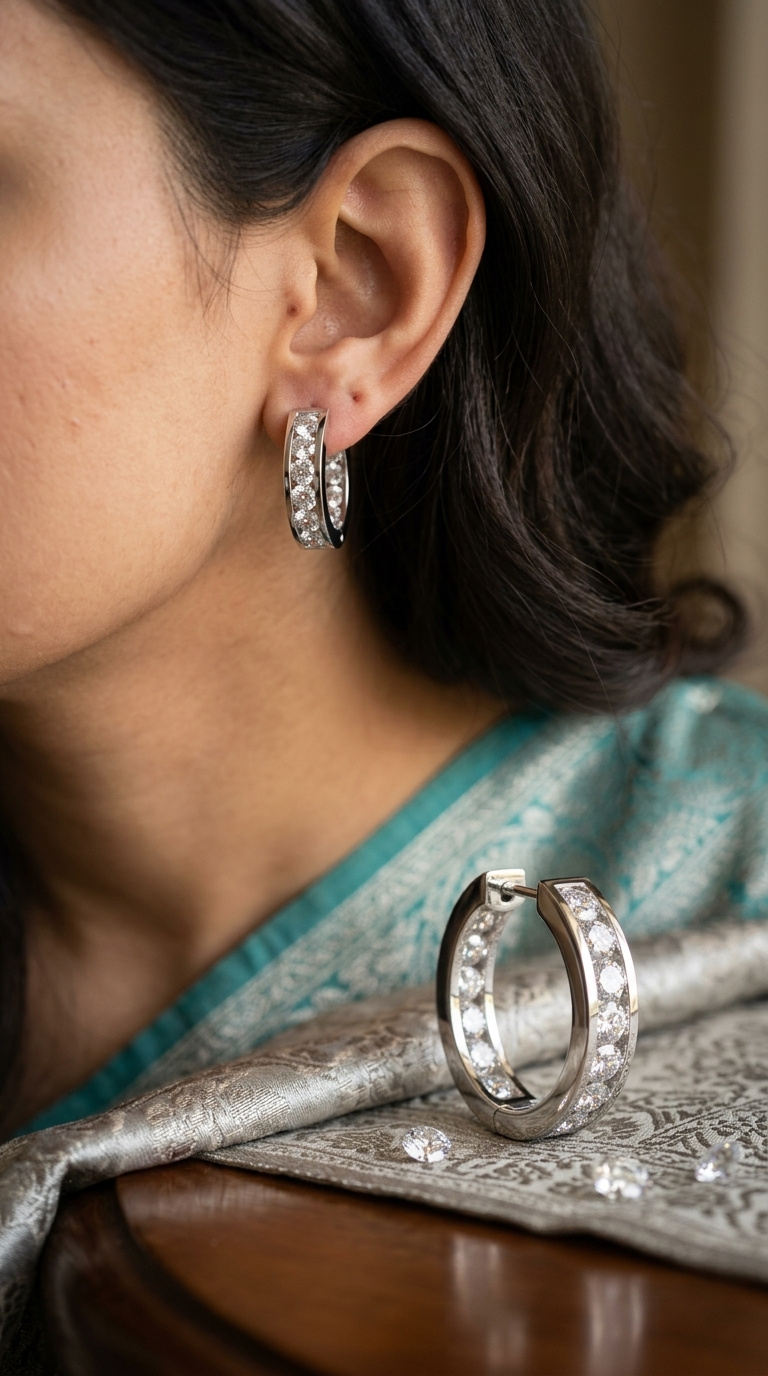 Silver Hoop Earrings