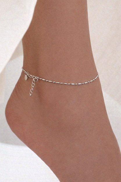 Minimalist Silver Anklet