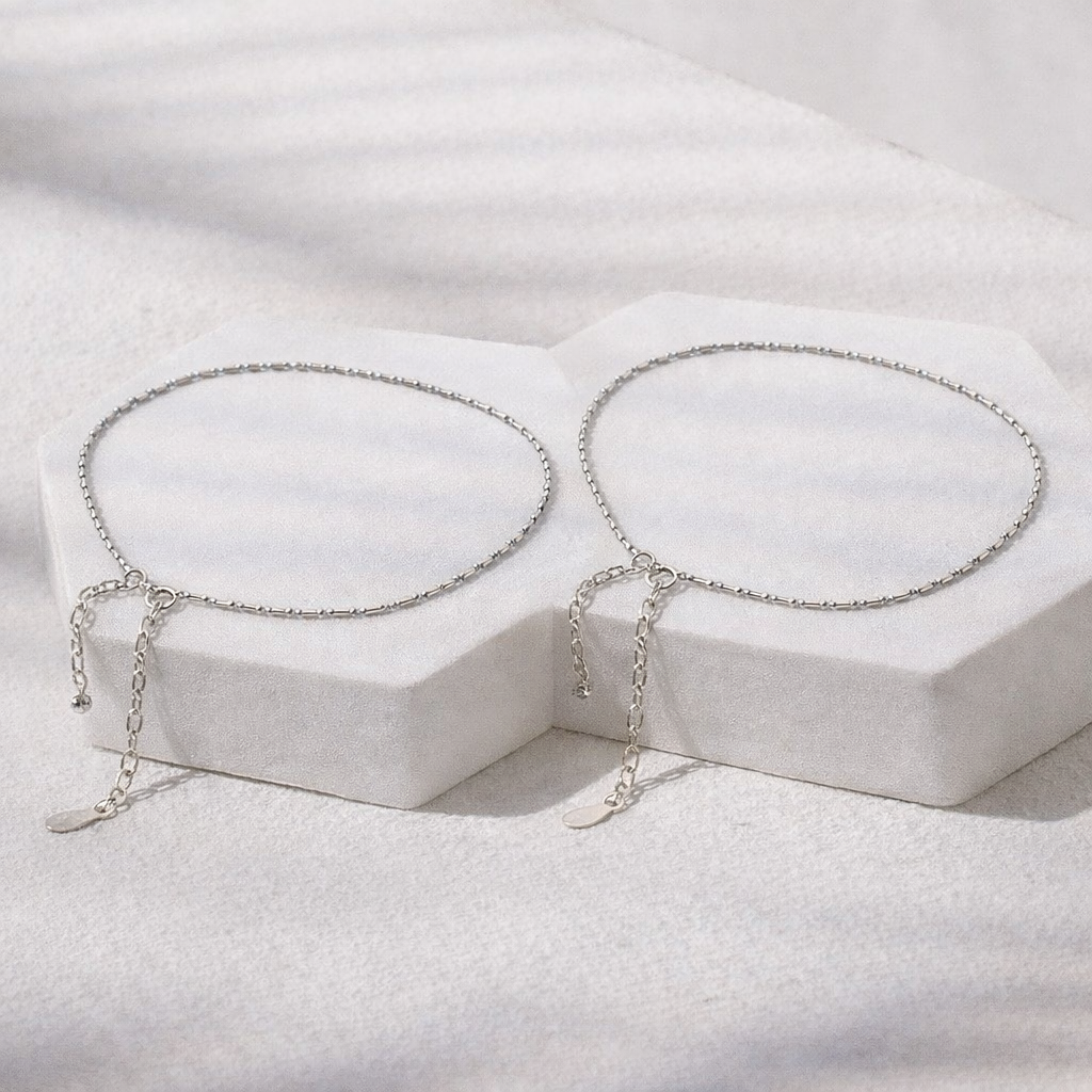 Minimalist Silver Anklet