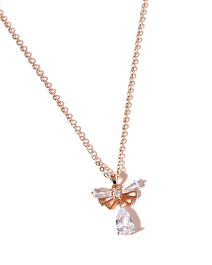 Celestial Bow Sterling Silver Pendant Necklace