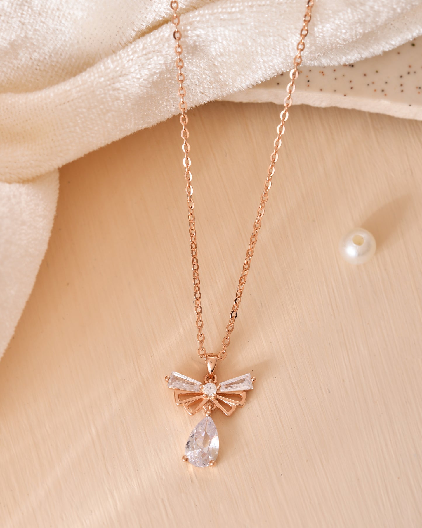 Celestial Bow Sterling Silver Pendant Necklace