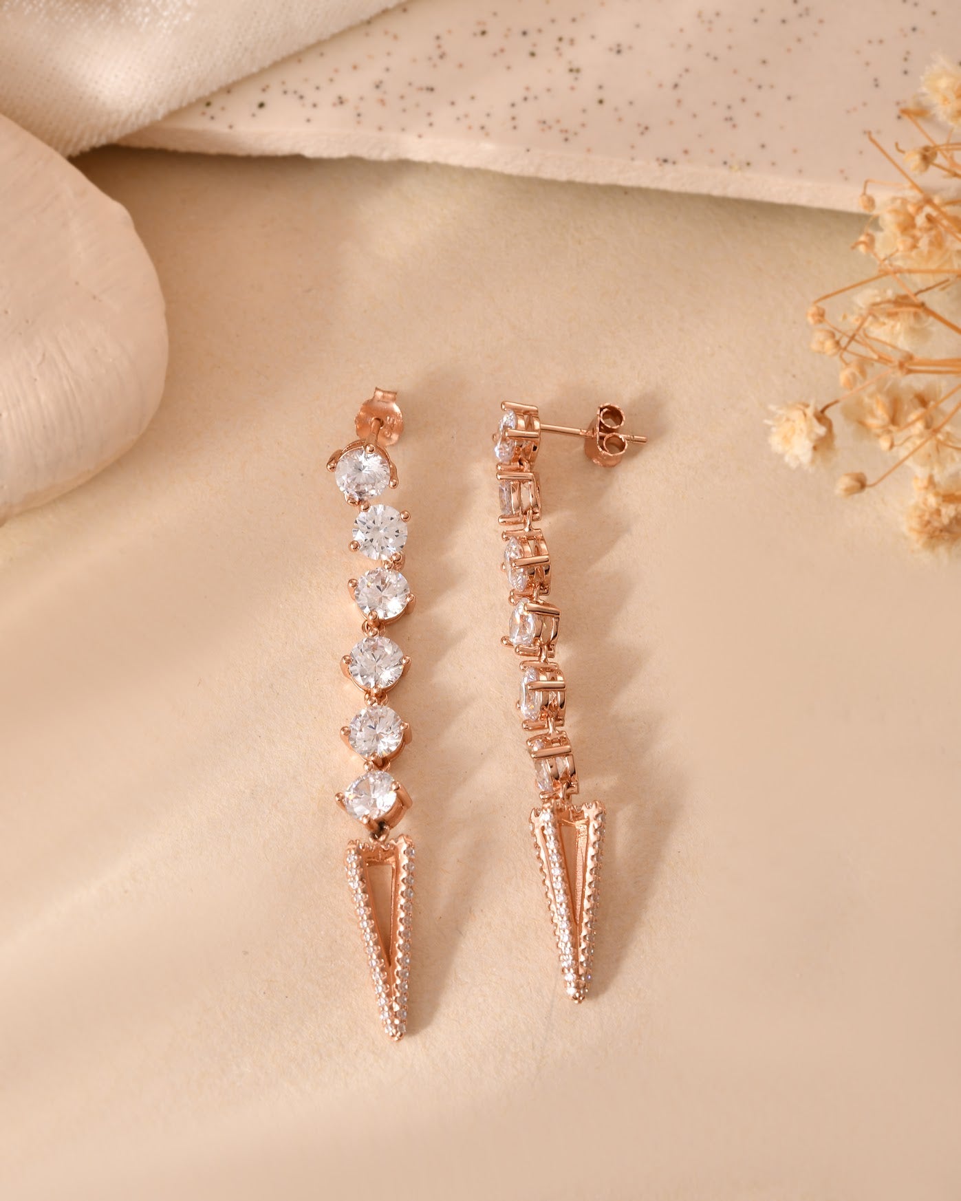Celeste Drop Sterling Silver Earrings