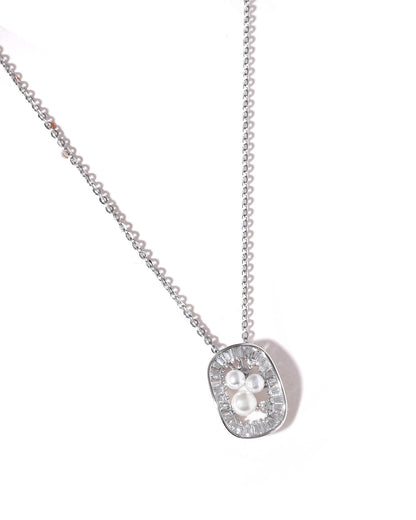 Pearl Halo Pendant Necklace