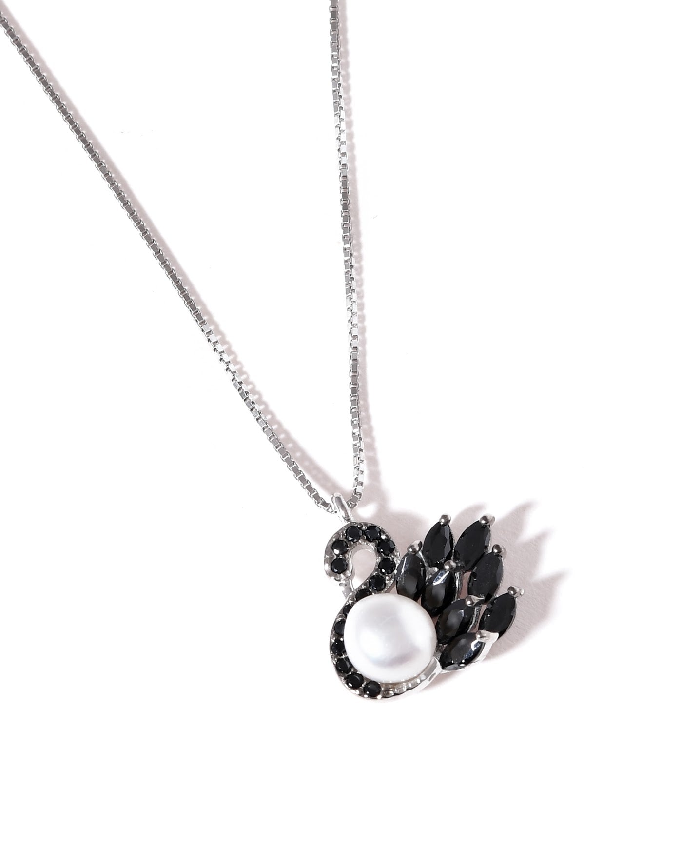 Elegant Swan Pendant Necklace