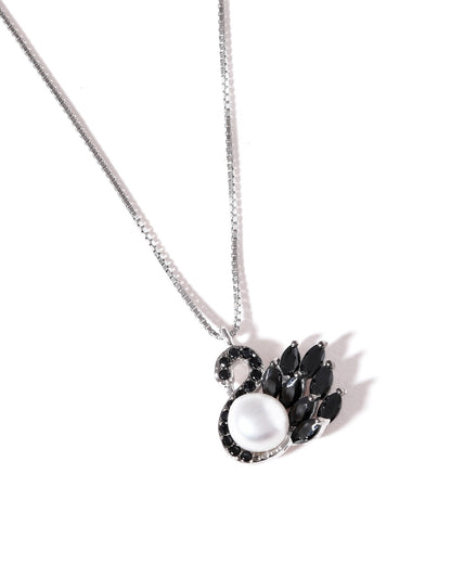 Elegant Swan Pendant Necklace