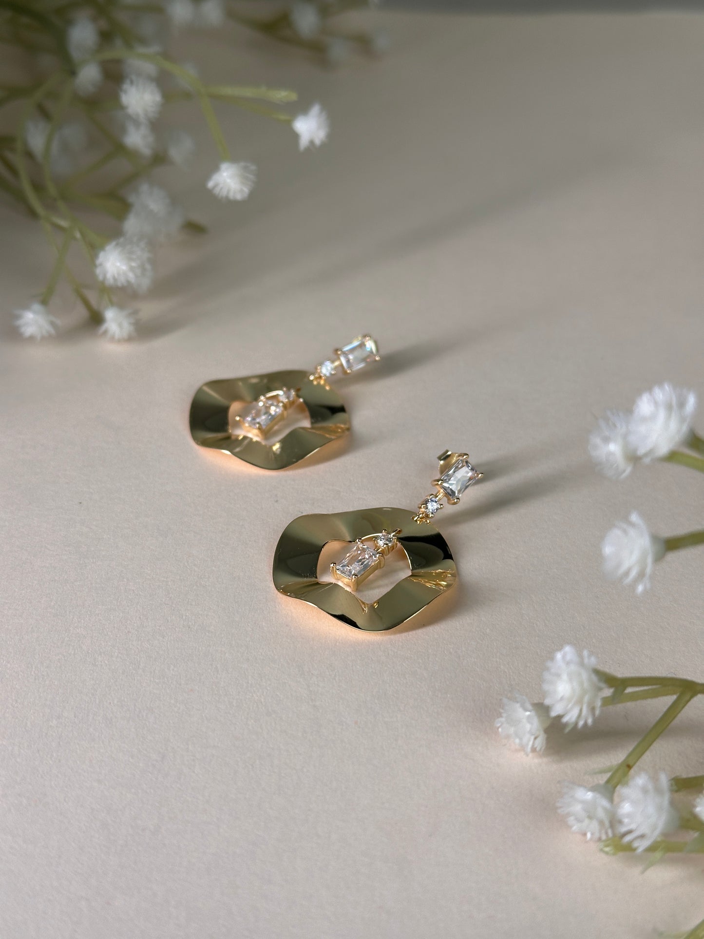 Contemporary Geometric Drop Earrings