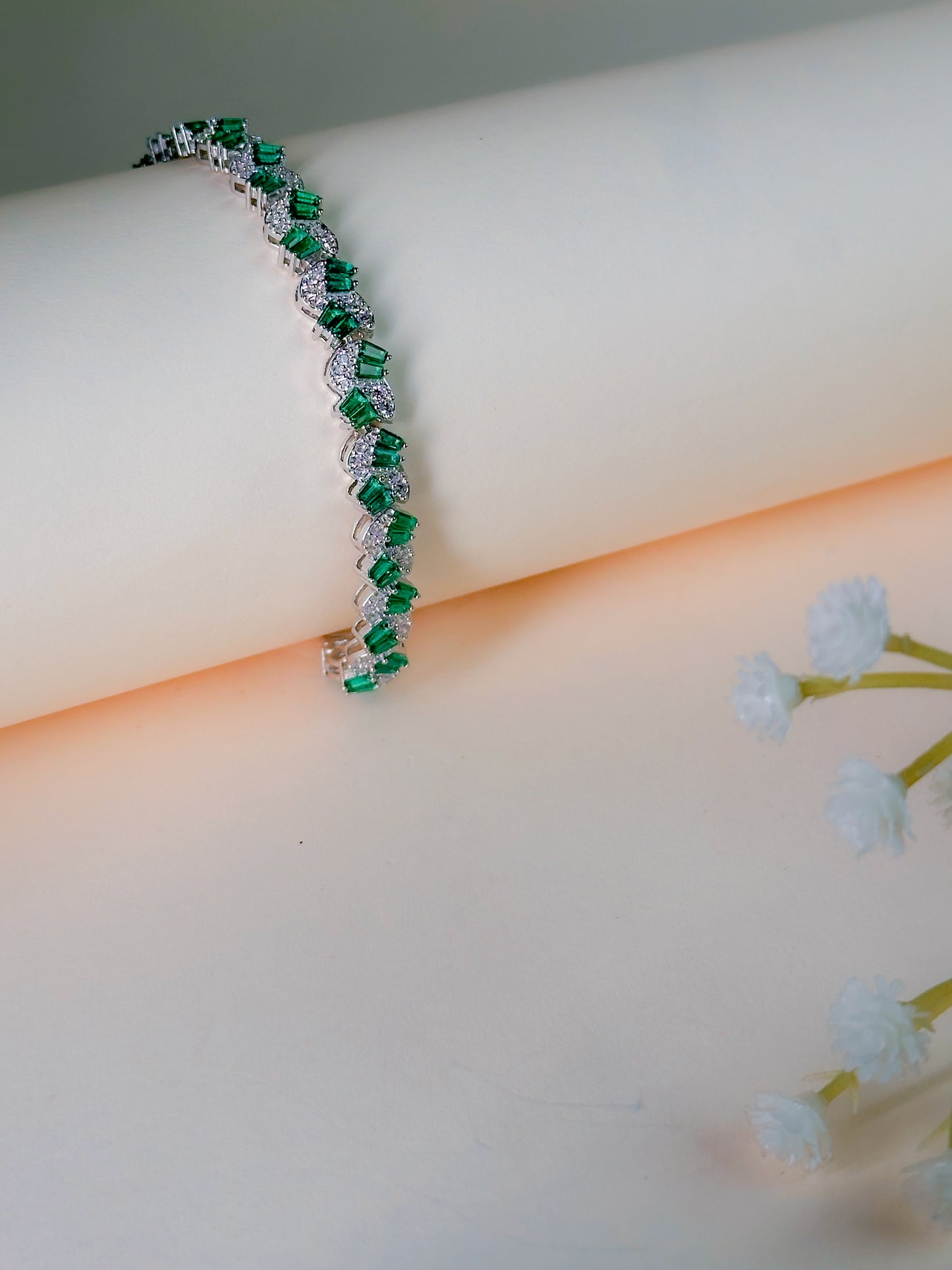 Emerald Grace Tennis Bracelet