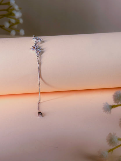 Crystal Cascade Adjustable Bracelet