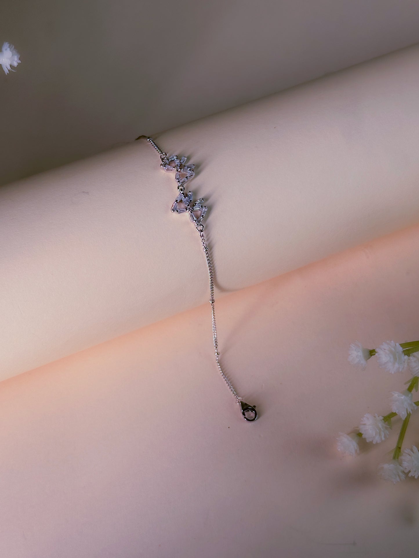 Crystal Cascade Adjustable Bracelet