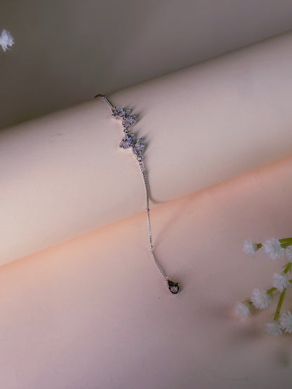 Crystal Cascade Adjustable Bracelet