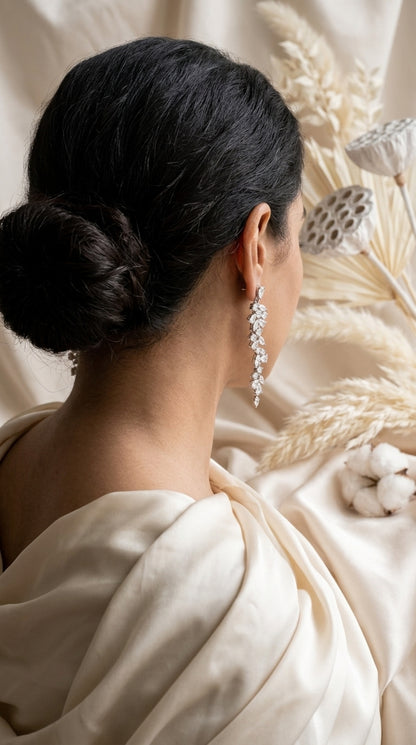 Cascading Leaf Drop Earrings