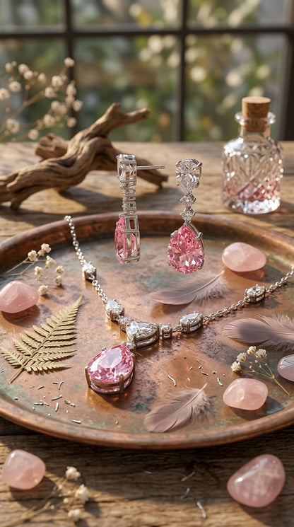 Blush Heart Elegance Jewellery Set
