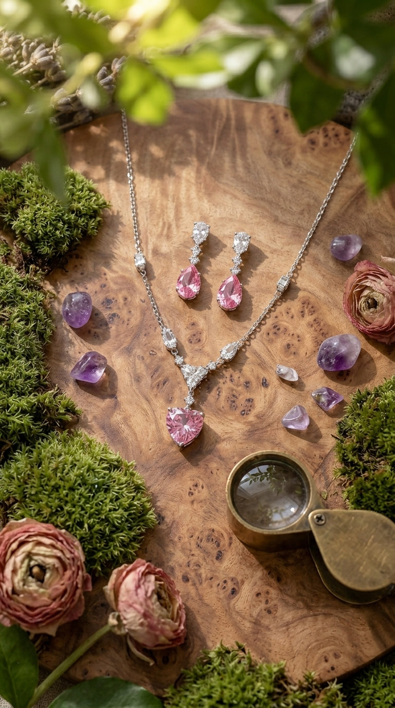 Blush Heart Elegance Jewellery Set