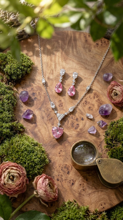 Blush Heart Elegance Jewellery Set