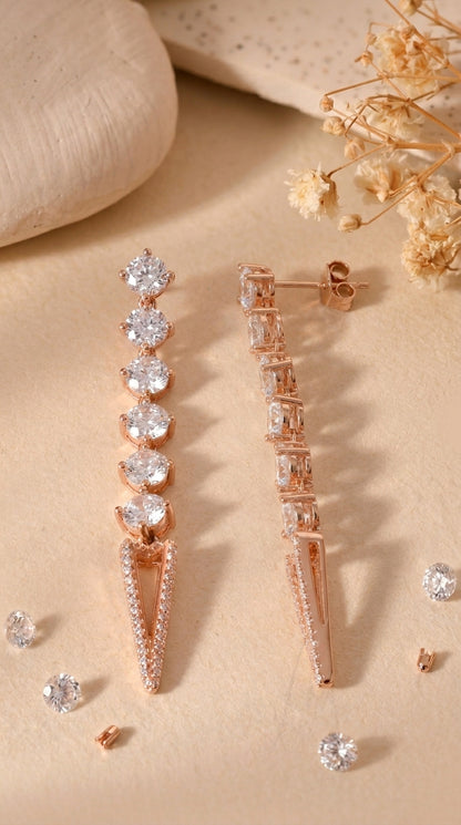 Celeste Drop Sterling Silver Earrings