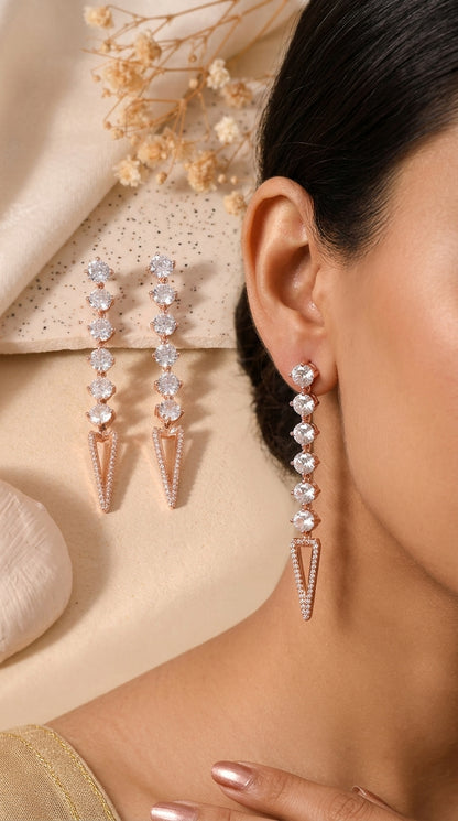 Celeste Drop Sterling Silver Earrings