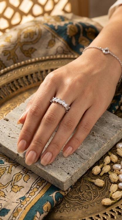 Celestial Faceted Ring