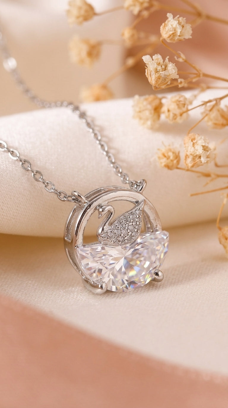 Swan Pendant Necklace