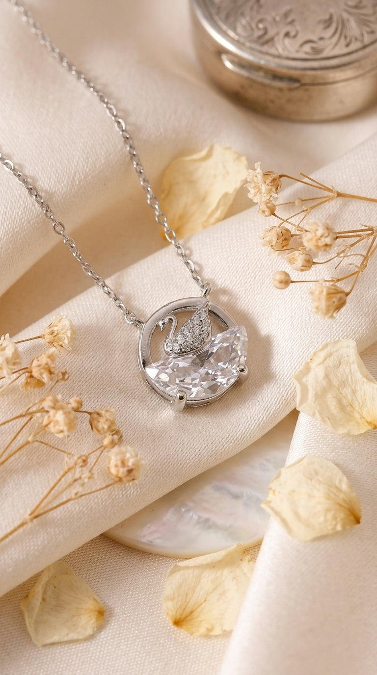 Swan Pendant Necklace
