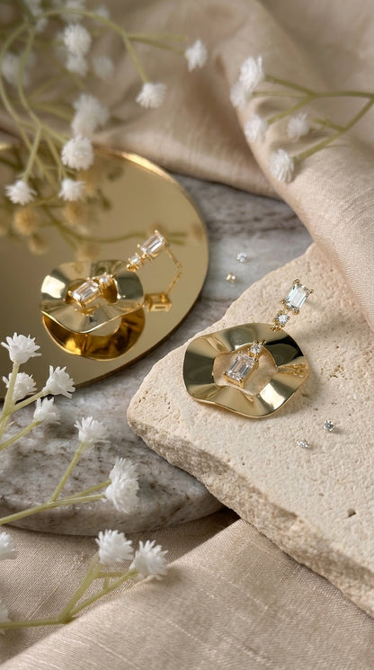 Contemporary Geometric Drop Earrings