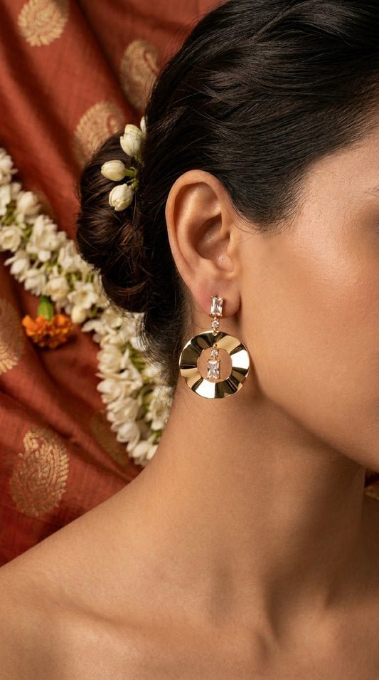 Contemporary Geometric Drop Earrings