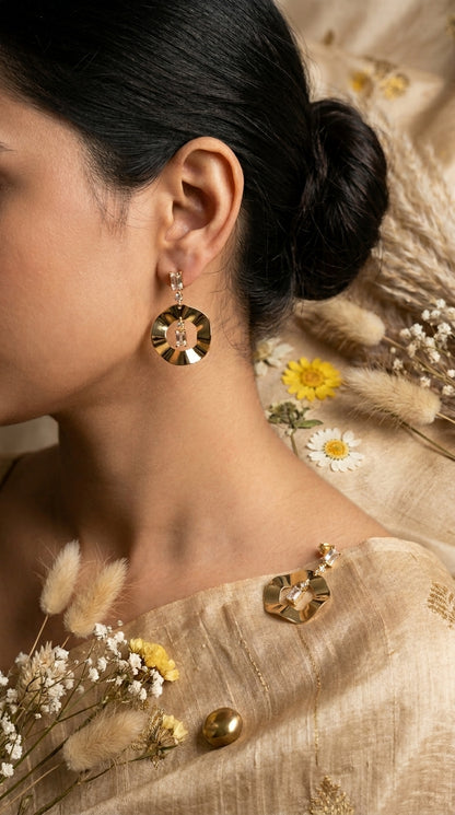 Contemporary Geometric Drop Earrings