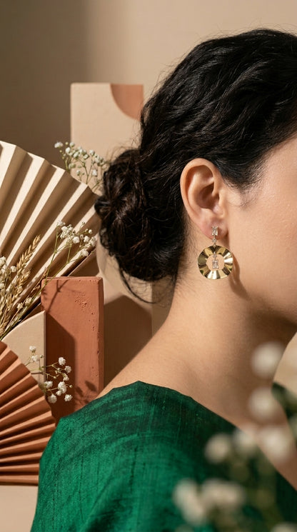 Contemporary Geometric Drop Earrings