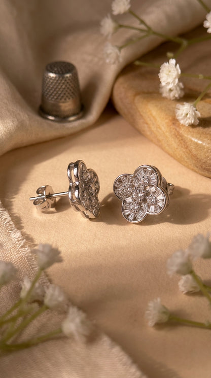 Floral Radiance Stud Earrings