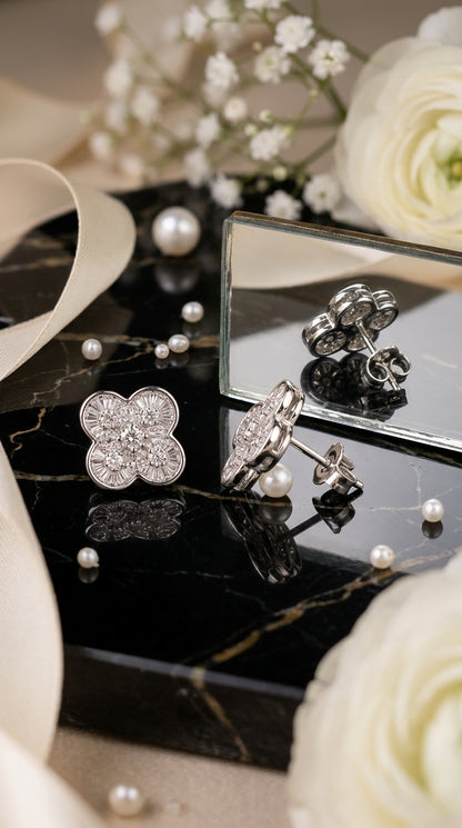 Floral Radiance Stud Earrings
