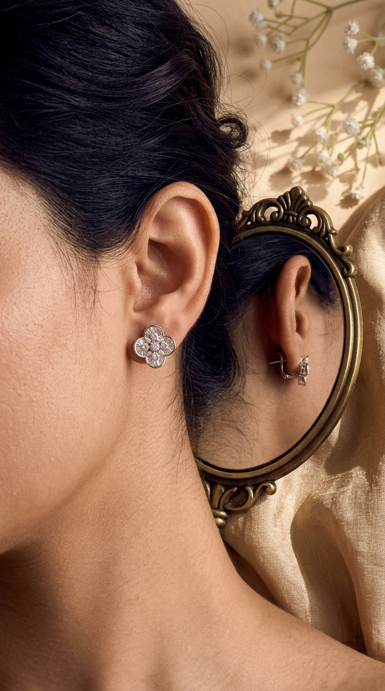Floral Radiance Stud Earrings