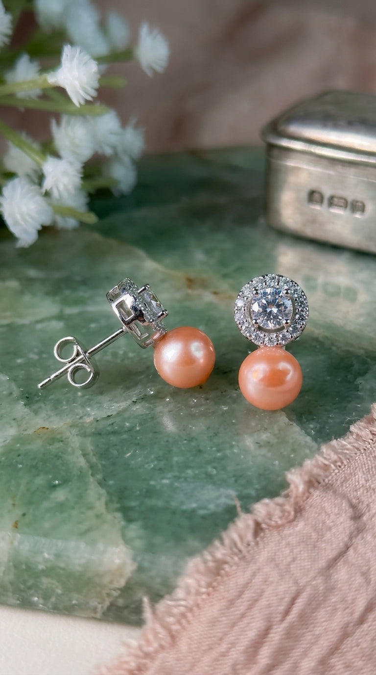 Pearl Radiance Stud Earrings