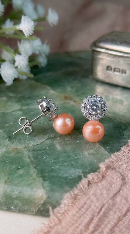 Pearl Radiance Stud Earrings