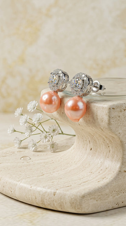 Pearl Radiance Stud Earrings