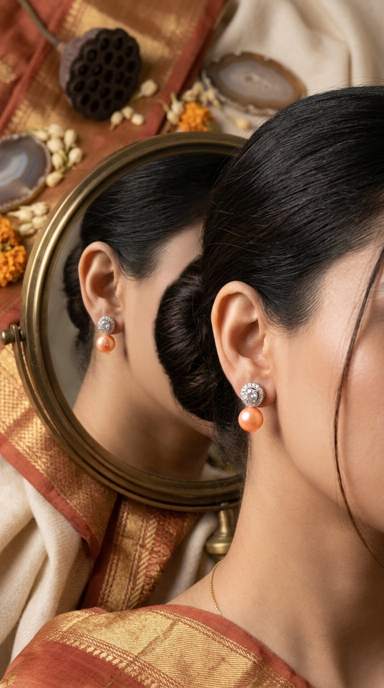 Pearl Radiance Stud Earrings