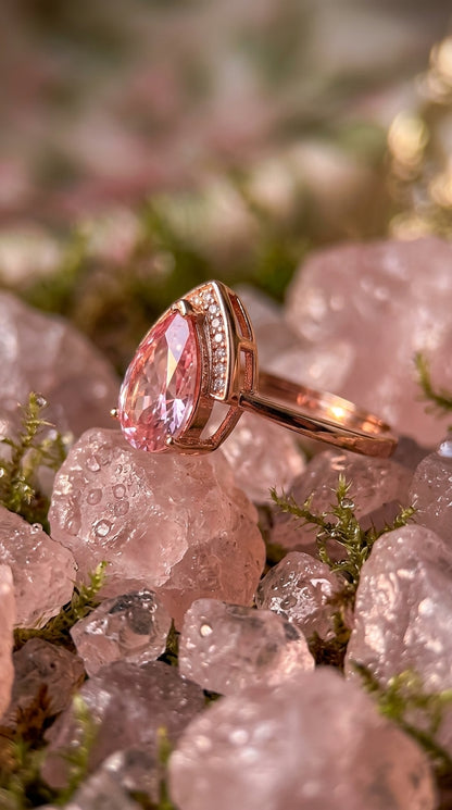 Blush Elegance Statement Ring