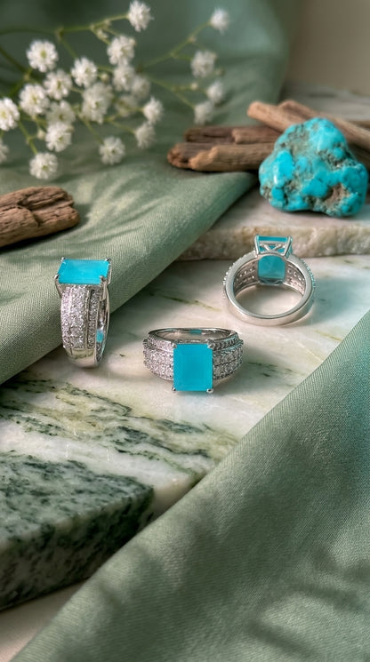 Turquoise Luxe Statement Ring