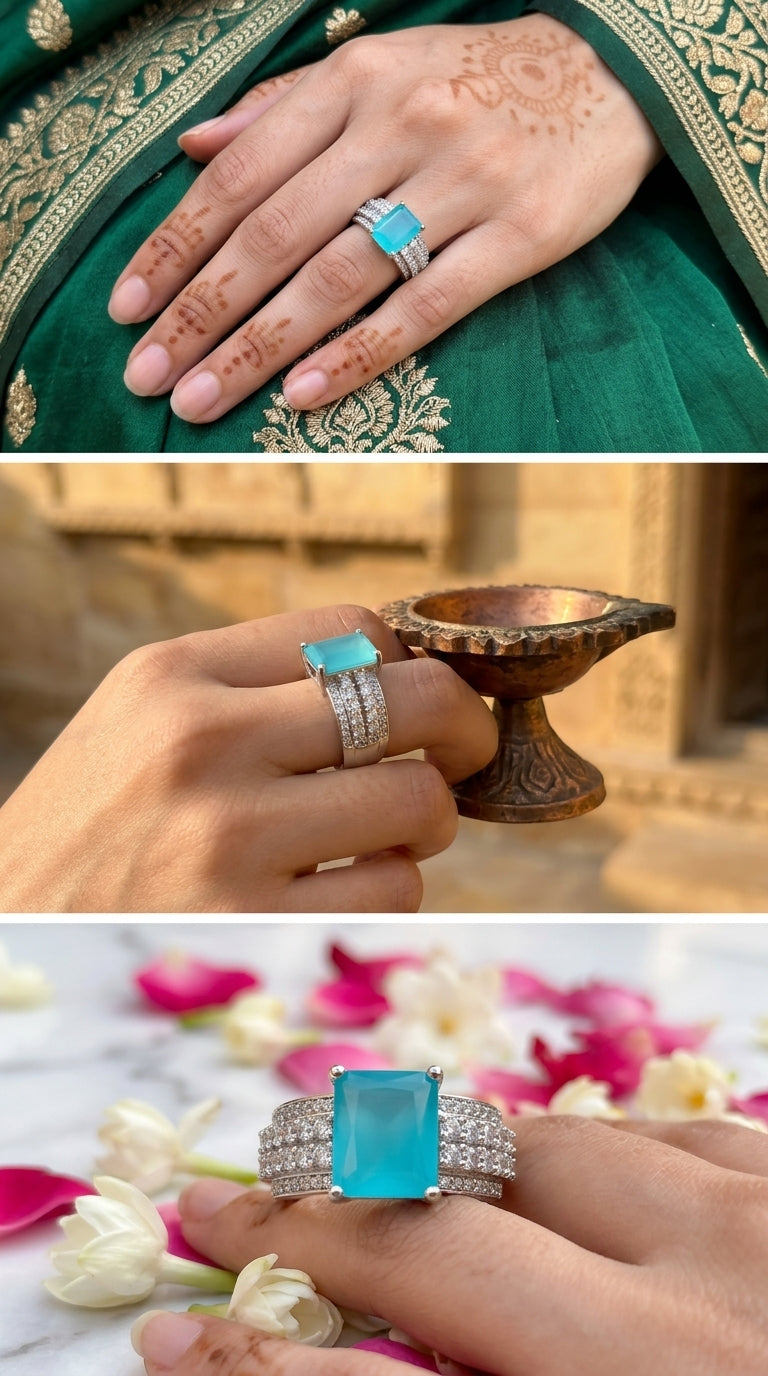 Turquoise Luxe Statement Ring