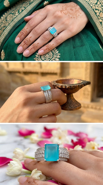 Turquoise Luxe Statement Ring