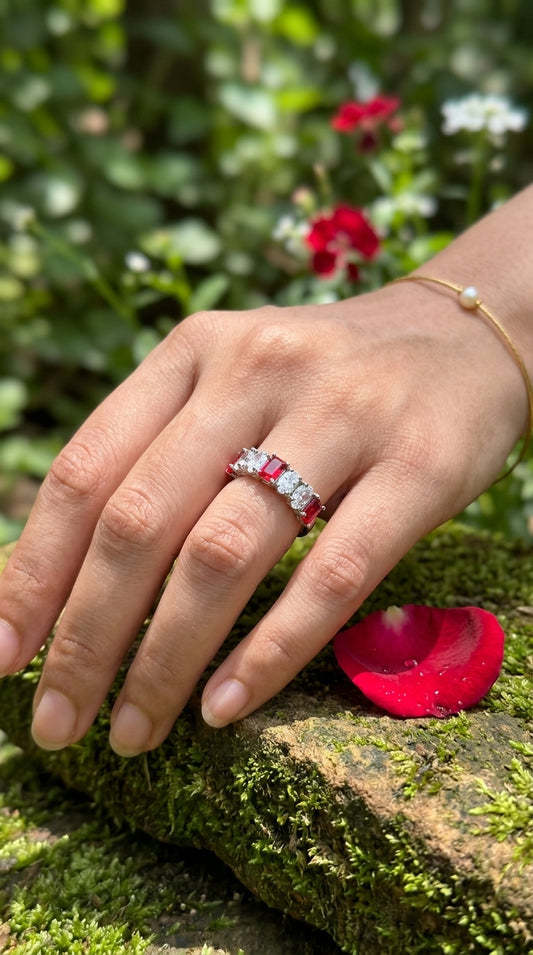 Scarlet Symphony Ring