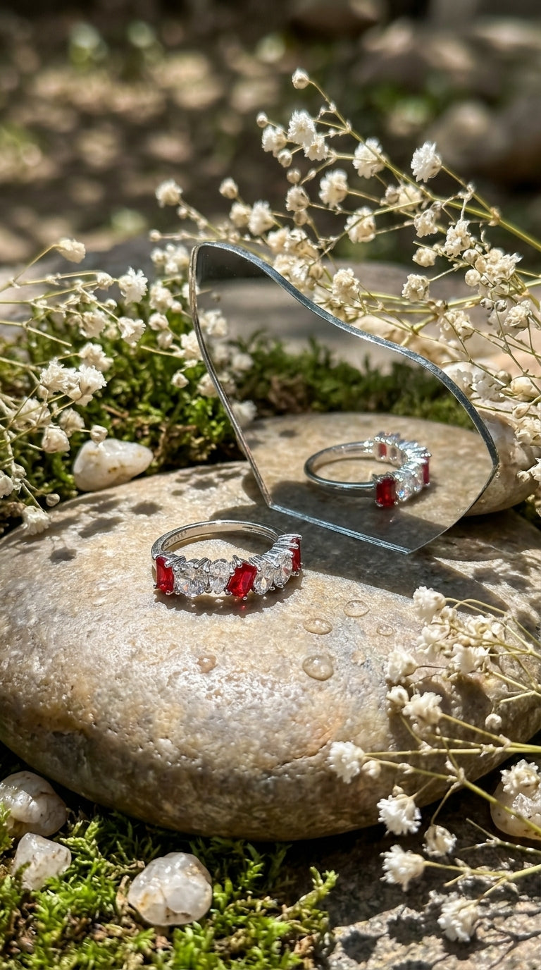 Scarlet Symphony Ring