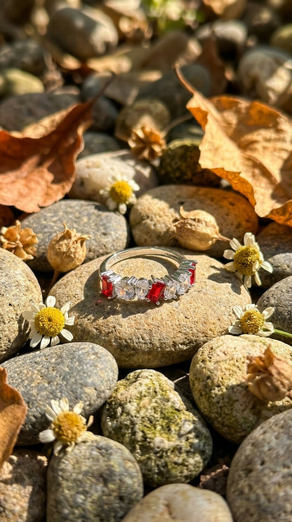Scarlet Symphony Ring