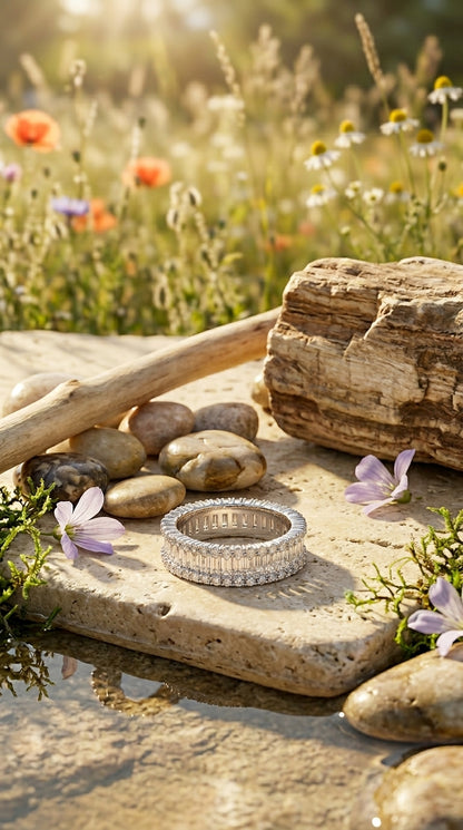 Timeless Baguette Eternity Ring